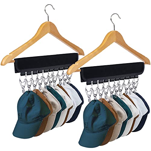 Hat Rack for Baseball Caps Hat Organizer Holder for Hanger & Room Closet Display, 2Pack 10 Hat...