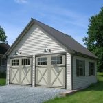 white pole barn garage double doors