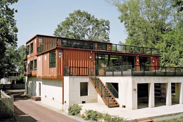 Shipping container home in Pennsylvania