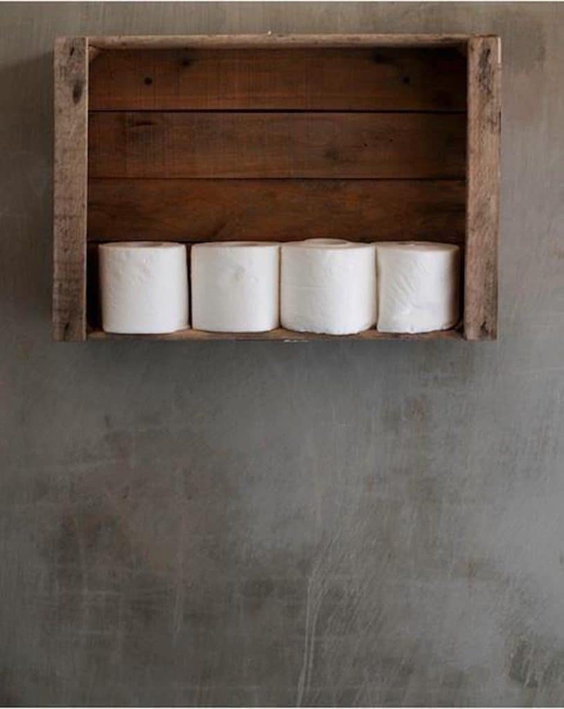 Toilet Paper Holder Crate