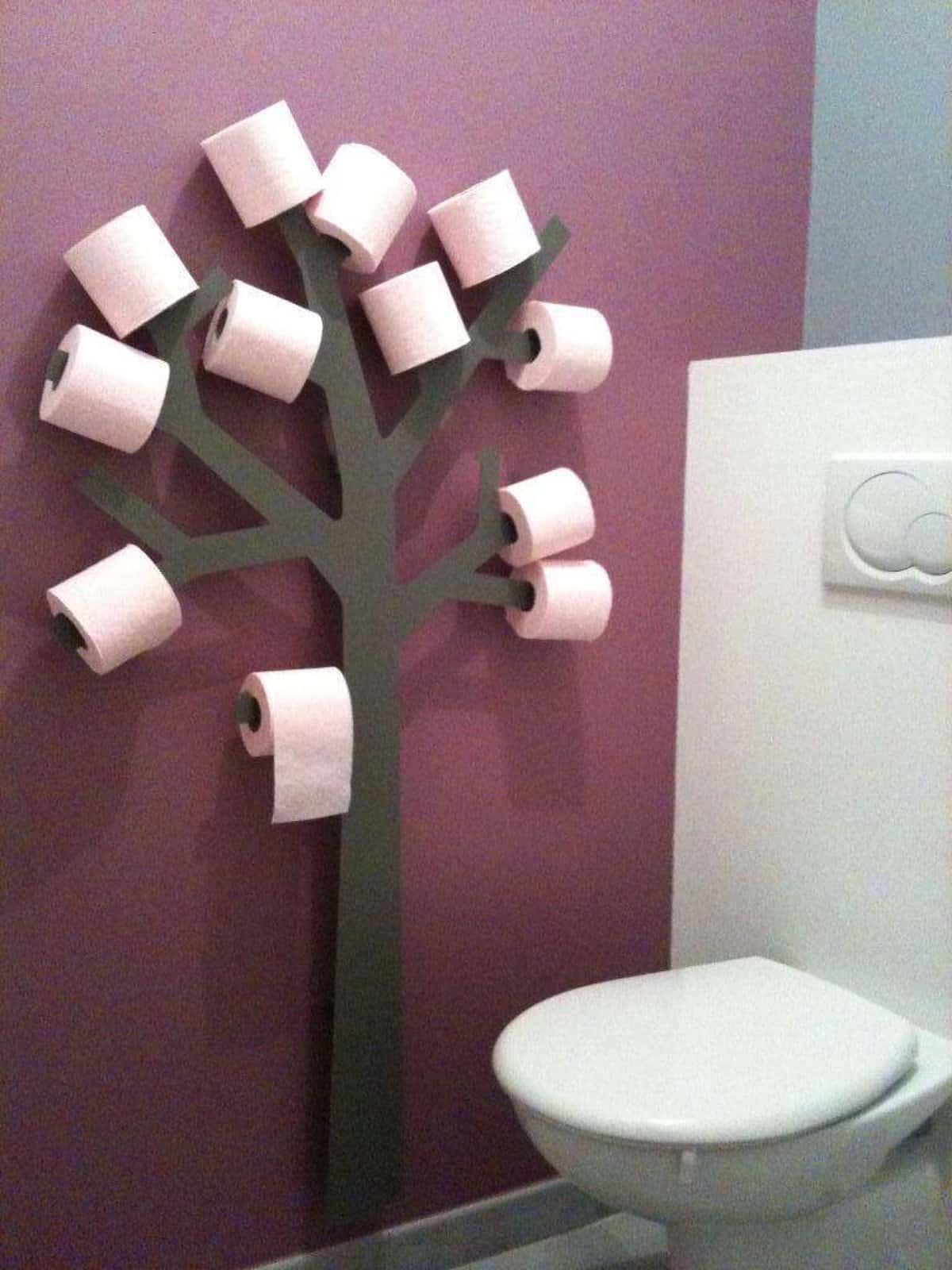 Tree Branch Toilet Paper Holder