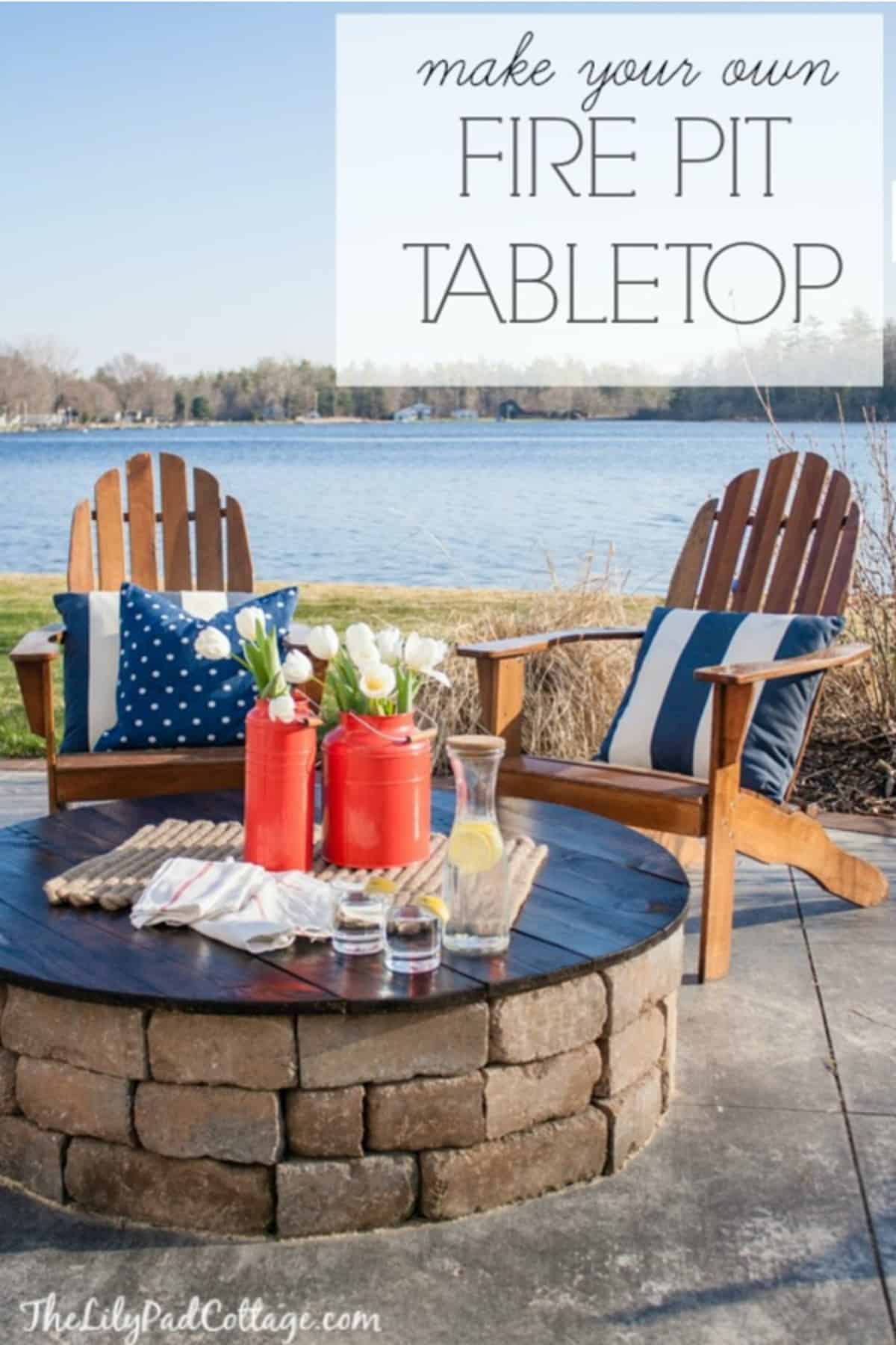 DIY Fire Pit Table Top