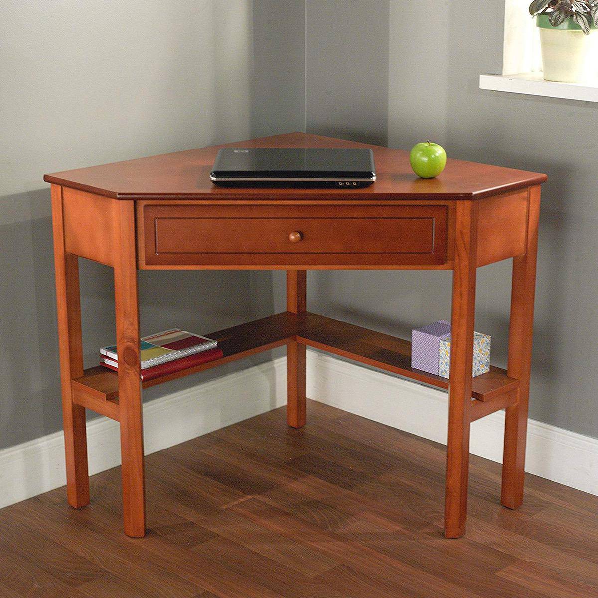 Save Your Space with This Corner Writing Desk