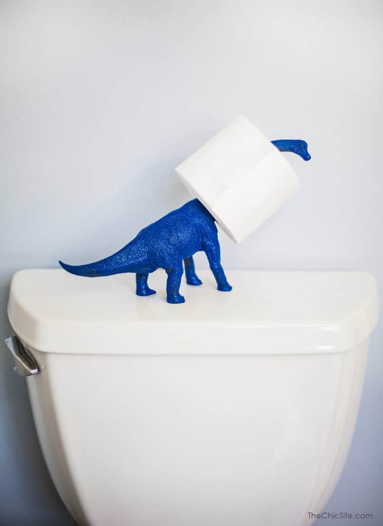 Simple Dinosaur Toilet Paper Holder