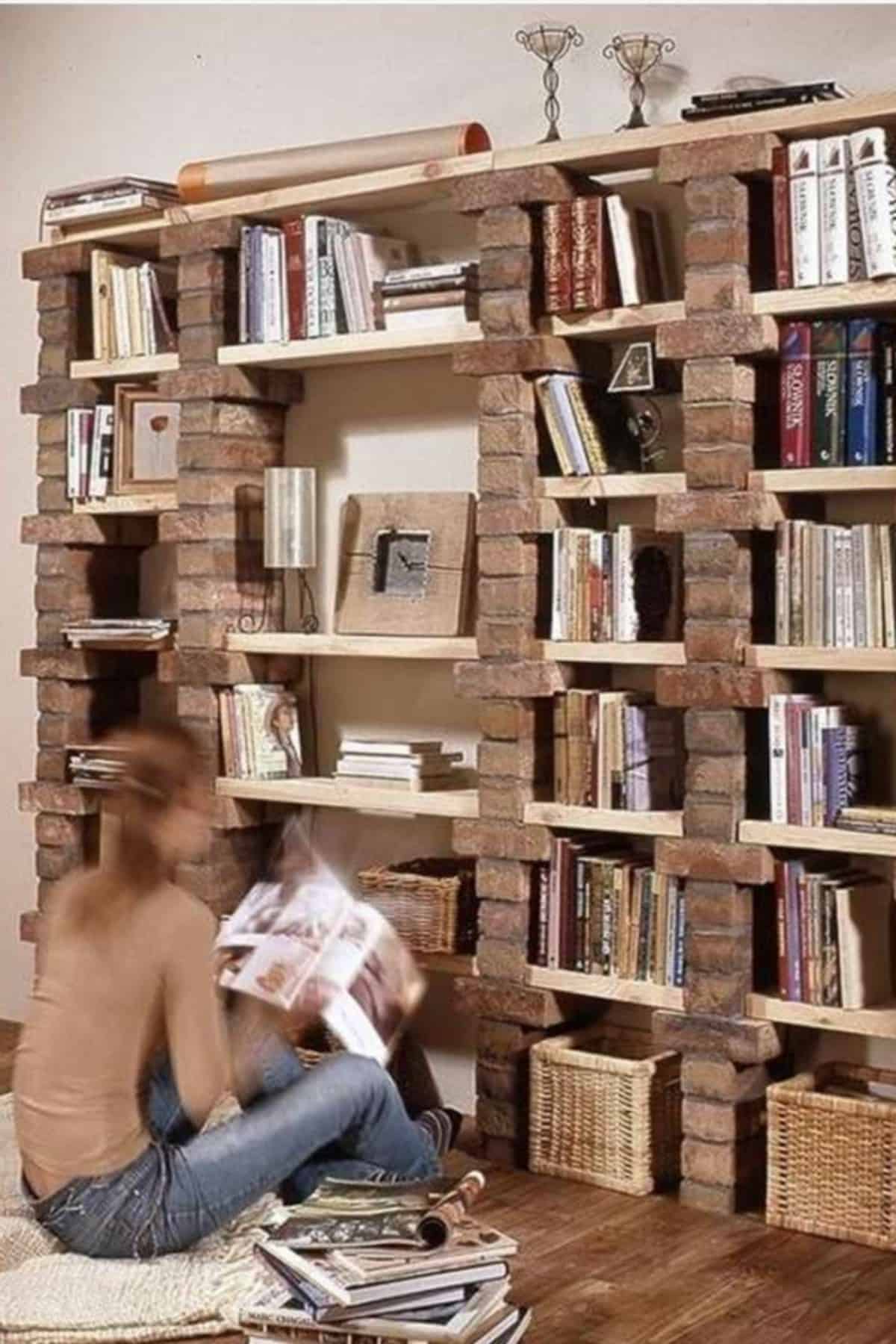 20 Diy Bookshelf Ideas Book Lovers Will Love 7680