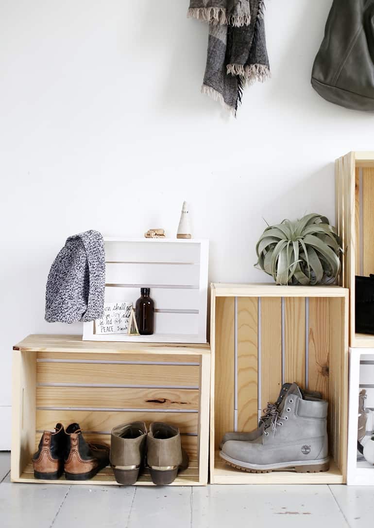 20 DIY Shoe Storage Ideas For Weekend Craft Projects
