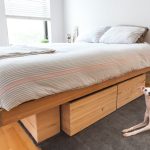 DIY Platform Bed with Storage Wood