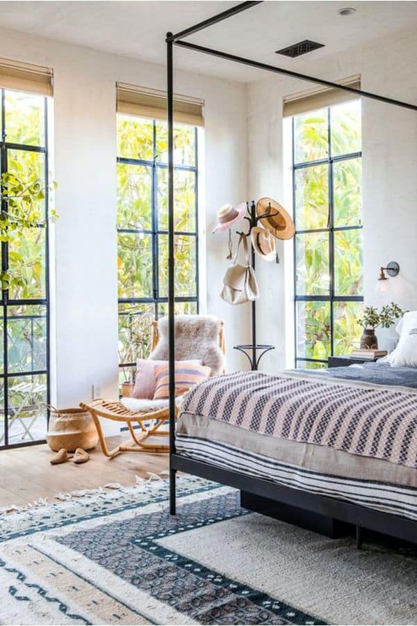 Square French Windows for Bohemian Room (by. sunset.com)