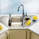 corner kitchen sink ideas