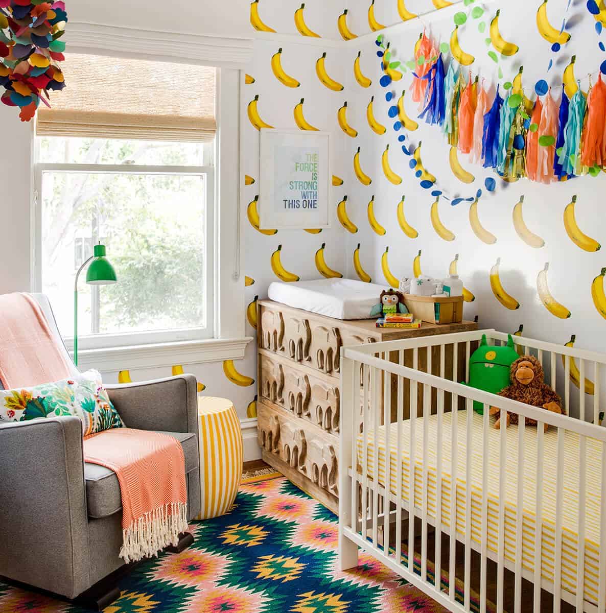 Banana Baby Girl Nursery Room