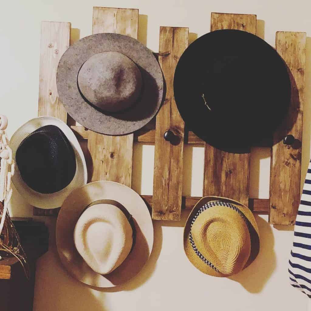 Rustic Hat Rack from Recycled Boards