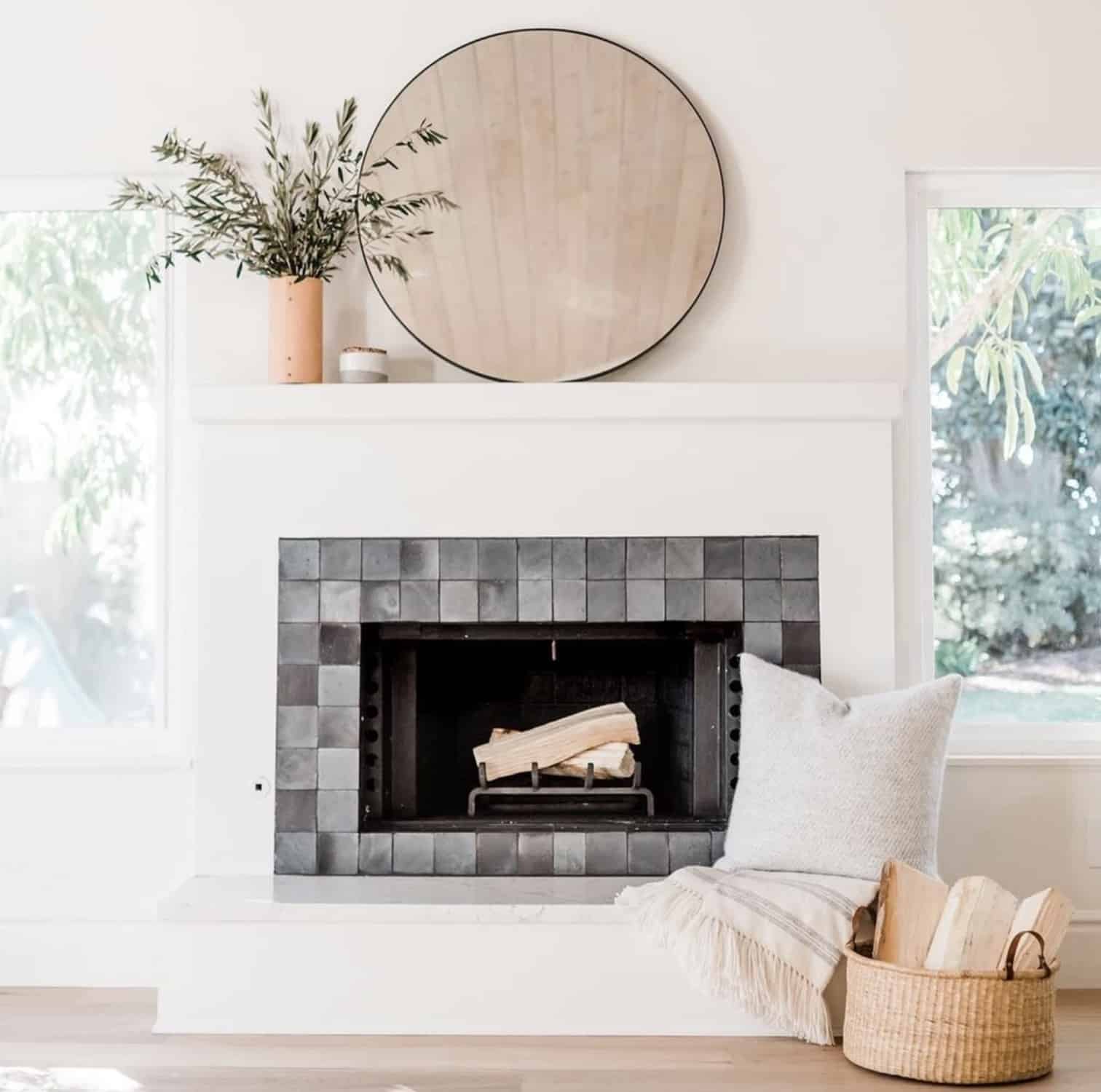 20 Easy Fireplace Tile Ideas To Remodel, Modern Fireplace Tile Surround Ideas
