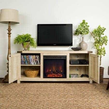 How to Pick Fireplace TV Stand (and 15 Examples)