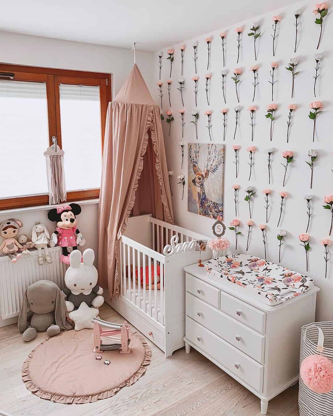 Gorgeous Floral Baby Girl Room