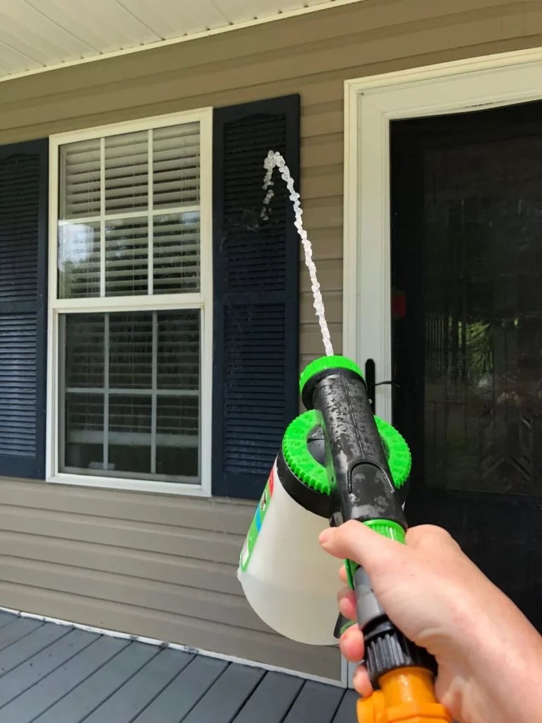 cleaning porches with water