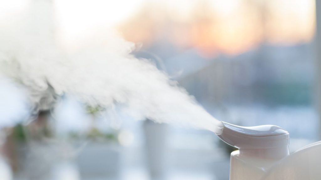 If your humidifier is spitting out water, one possible culprit is a buildup of mineral deposits
