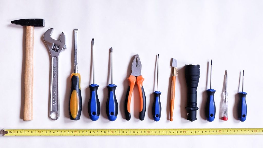 Identify and research different types of home tools