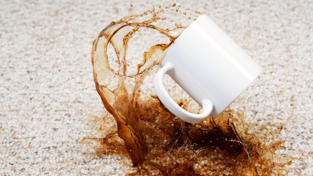 Immediate Action for Fresh Coffee Spills