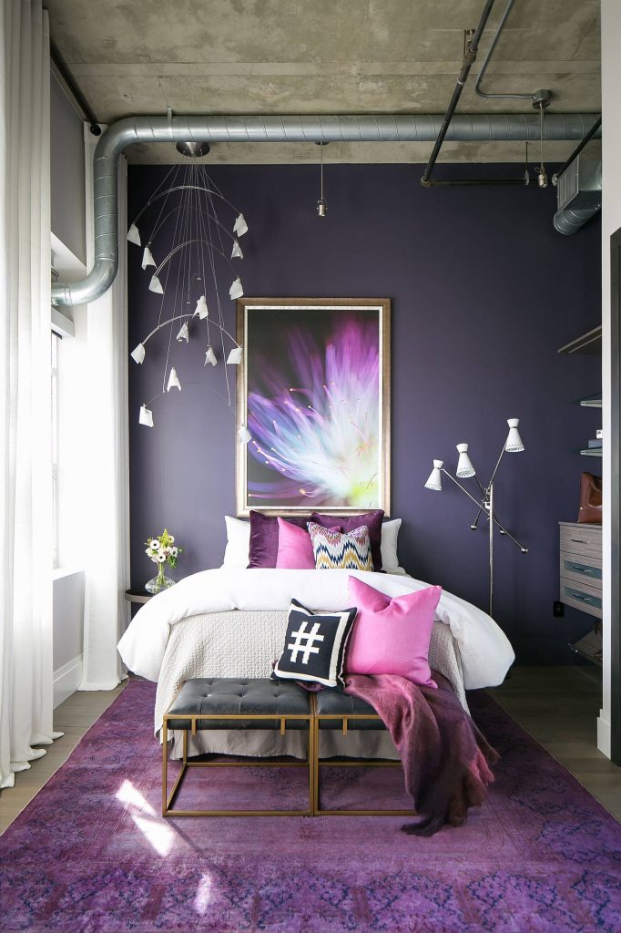 Dark Purple Bedroom Décor
