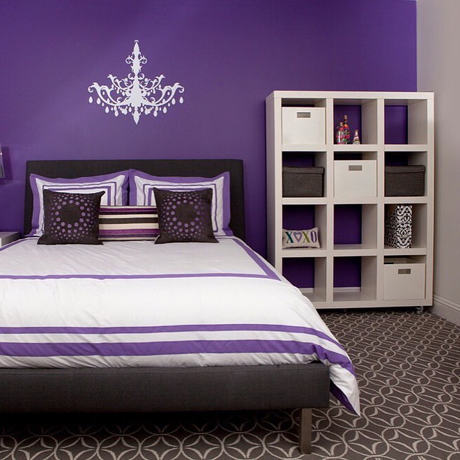 Dark Purple and Gray Bedroom Ideas