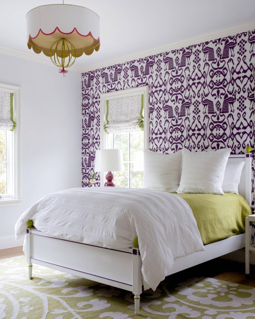 Purple Tribal Wallpaper for Classic Bedroom