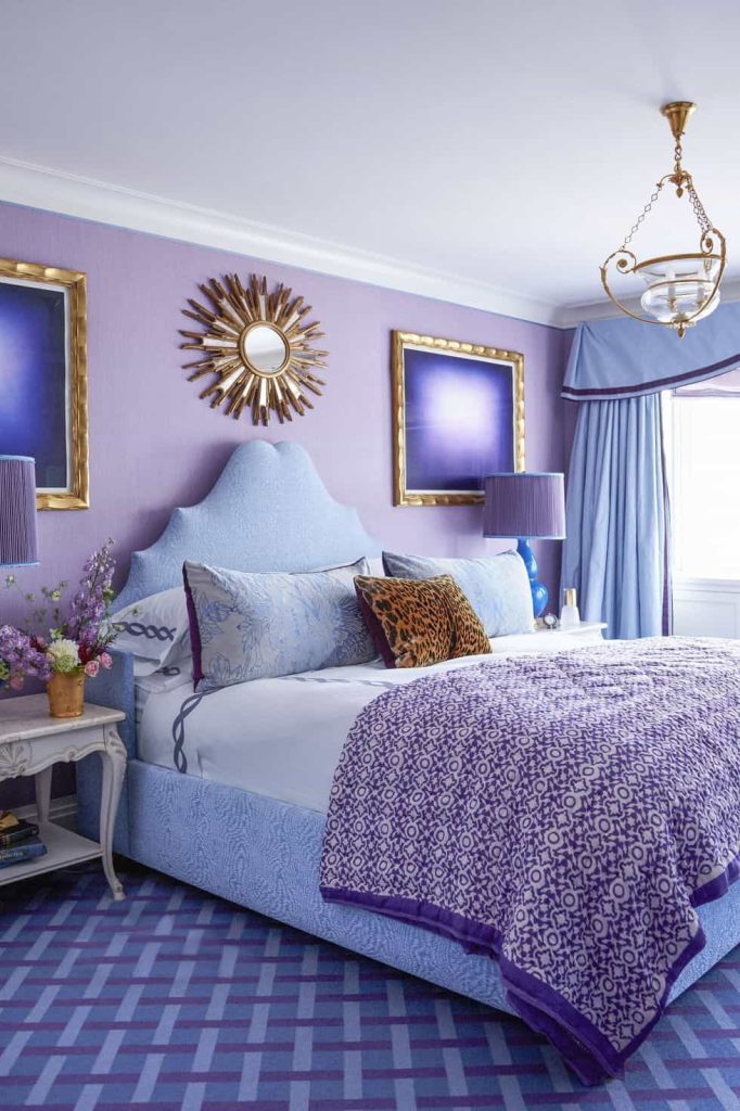 Purple and Blue Décor Bedroom Ideas