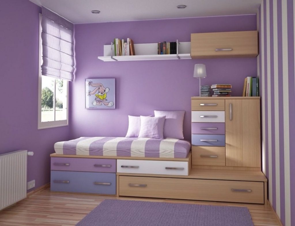 Small Purple Bedroom Ideas 