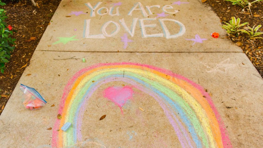 kids Sidewalk Chalk Art