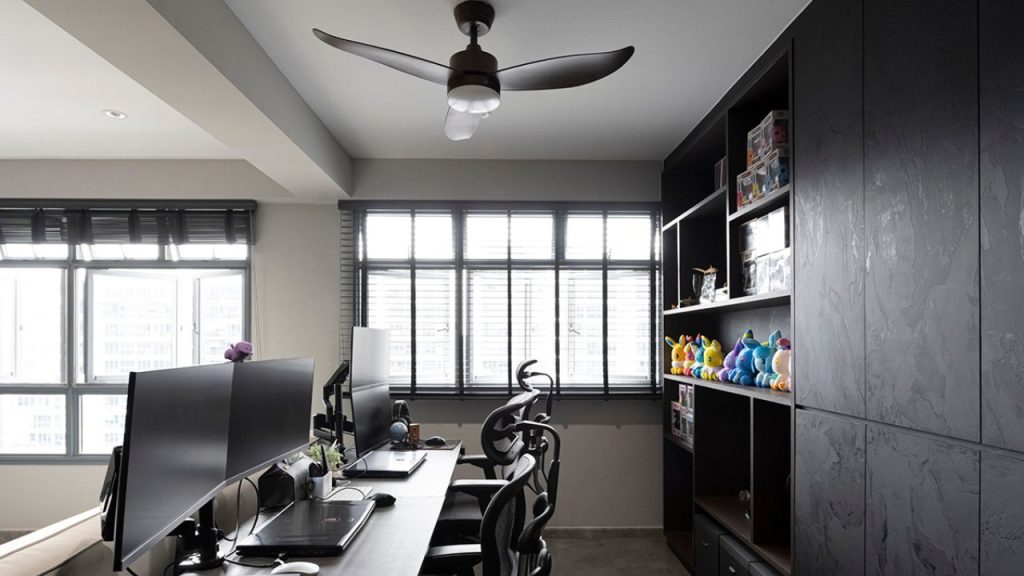 video gaming room ceiling fans