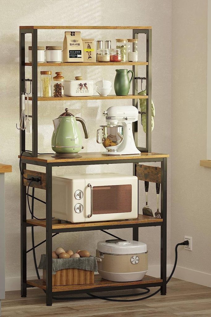 Rolanstar Baker's Rack with 4AC Power Outlet