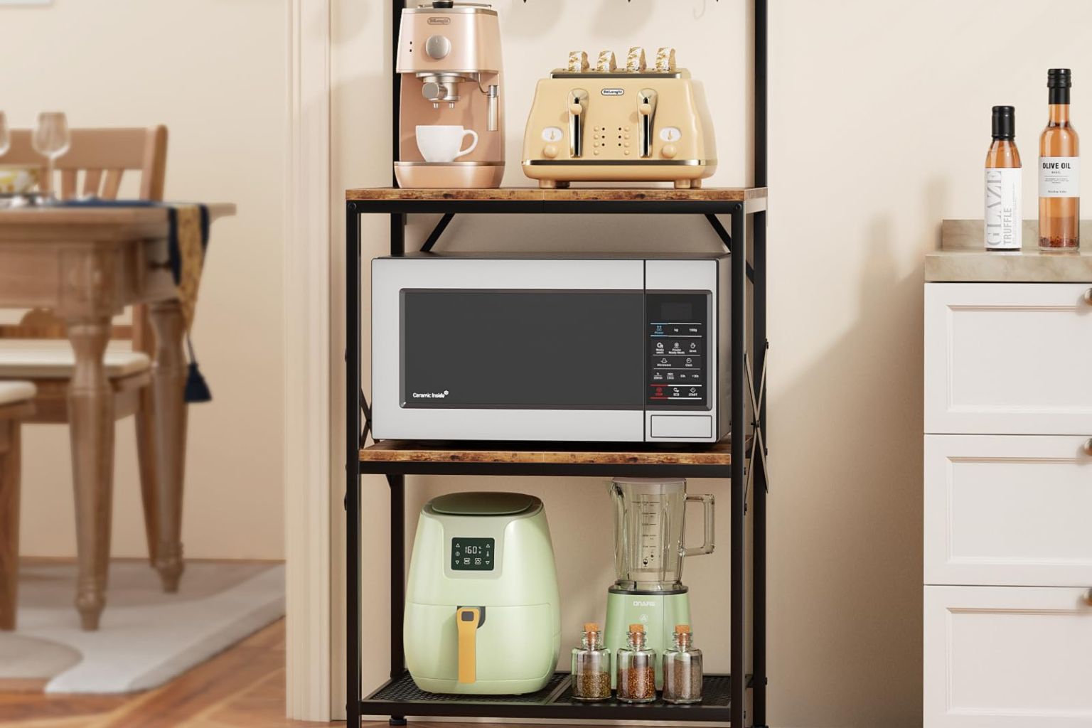 Kitchen Bakers Rack for Stylish and Practical Storage Ideas